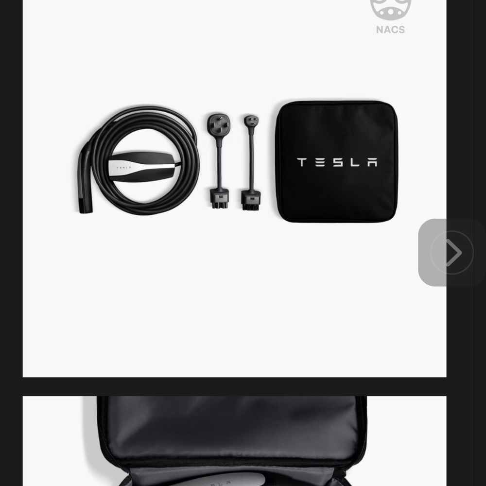 Tesla Super charger   Charging Kit with Black Bag NEVER USED